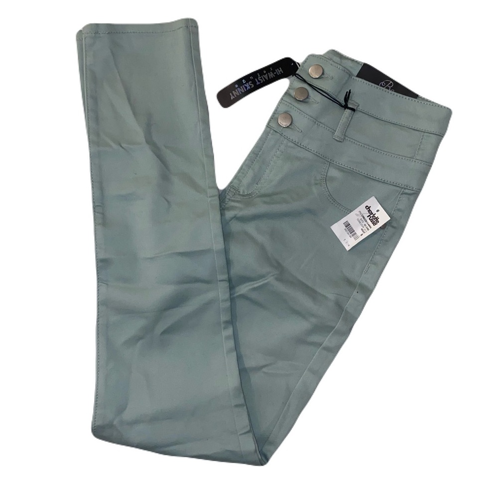 Charlotte Russe Refuge Hi-Waist Women's Skinny Jeans - Seafoam green